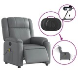 thumbnail of vidaXL Massagesessel Elektrisch Grau Kunstleder