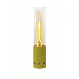 thumbnail of Tischkamin Green Flame Pellet BPH-G – Stahl/Glas, ø 10,8 cm x 50,15 cm – Olivgrün