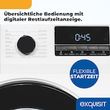 thumbnail of Exquisit Waschmaschine 8kg, Energieeffizienzklasse A, max. 1400 U/Min, Schnellprogramm, Aquastop, ECO, 16 Waschprogramme, WA58014-340A weiss