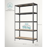 thumbnail of Helloshop26 - Étagère charge lourde à 5 niveaux meuble de rangement en acier montage sans outil étagère de garage pour boîtes à 12_0005573