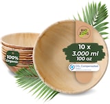 thumbnail of BIOZOYG 10 Stück runde Einwegschalen Palmblattschalen 3000ml für Partys, umweltfreundliches Biogeschirr, Einmalgeschirr, biologisch abbaubar