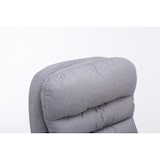 thumbnail of Décoshop26 - Fauteuil de bureau ergonomique et confortable jusqu'à 235 kg en tissu gris et métal chromé 10_0002404