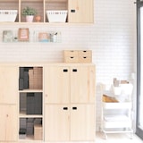 thumbnail of WellHome - Bloco de 4 gavetas em madeira de pinho, cor natural, 32 x 14 x 21,5 cm