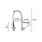 thumbnail of Rubinetto per cucina industriale con leva clinica e doccetta multigetto
