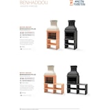 thumbnail of MF - Gartenkamin BBQ Benhaddou Plus mit Grillrost (Orange/Beige - 100x70x262 cm) REF: M01029 - Für den Außenbereich.