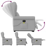 thumbnail of vidaXL Massagesessel mit Aufstehhilfe Elektrisch Wolkengrau Stoff