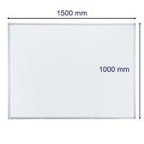 thumbnail of FRANKEN Whiteboard 150 x 100 cm, Schreibtafel X-tra!Line, emailliert, magnetisch, beschreibbar, trocken abwischbar, mit Aluminiumrahmen, Magnettafel