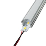 thumbnail of LED Aluschienen Set aus Alustrip und Schiene Profil C 1m Warmweiß 1 Meter transparent