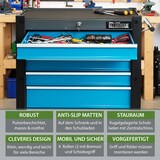 thumbnail of Werkstattwagen "Trutzi" abschließbar  6 Schubladen 78 x 64 cm Kantenschutzleisten Rollcontainer blau