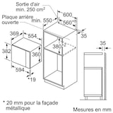 thumbnail of Micro-ondes encastrable solo BFL553MS0