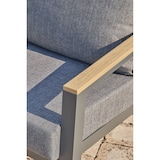 thumbnail of Salon de jardin 5 pl en alu anthracite et plateau composite effet bois - KOMMOS