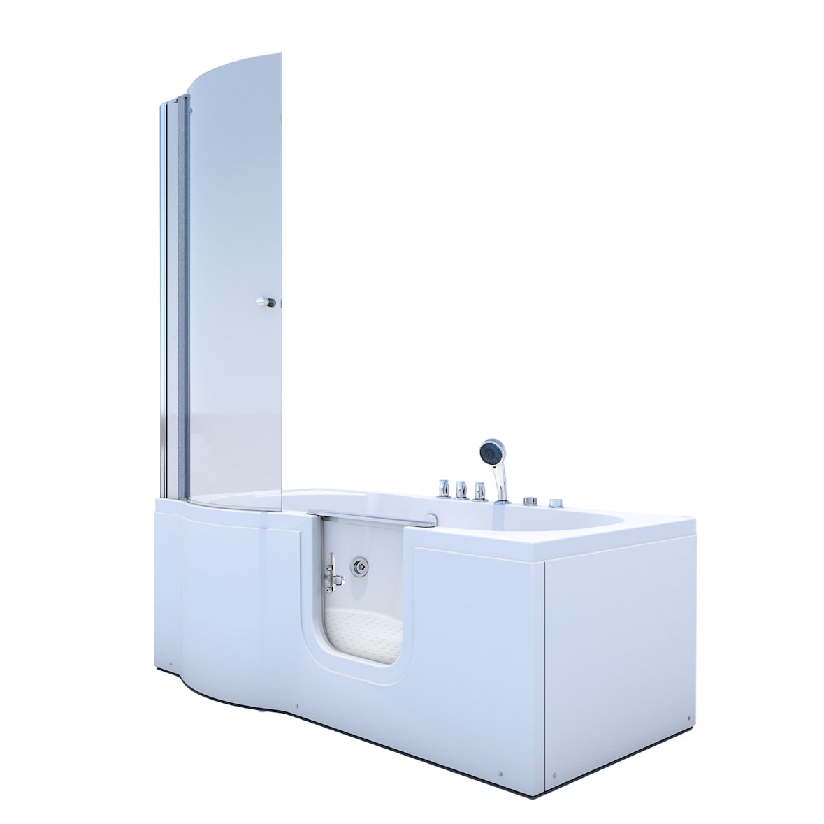 Seniorendusche und Wanne mit Whirlpool S12D-TH-WP-R Dusche 85x170cm