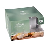 thumbnail of WellHome - Set van 4 glazen van 420 ml met gestreept design, Ø6x10,5 cm