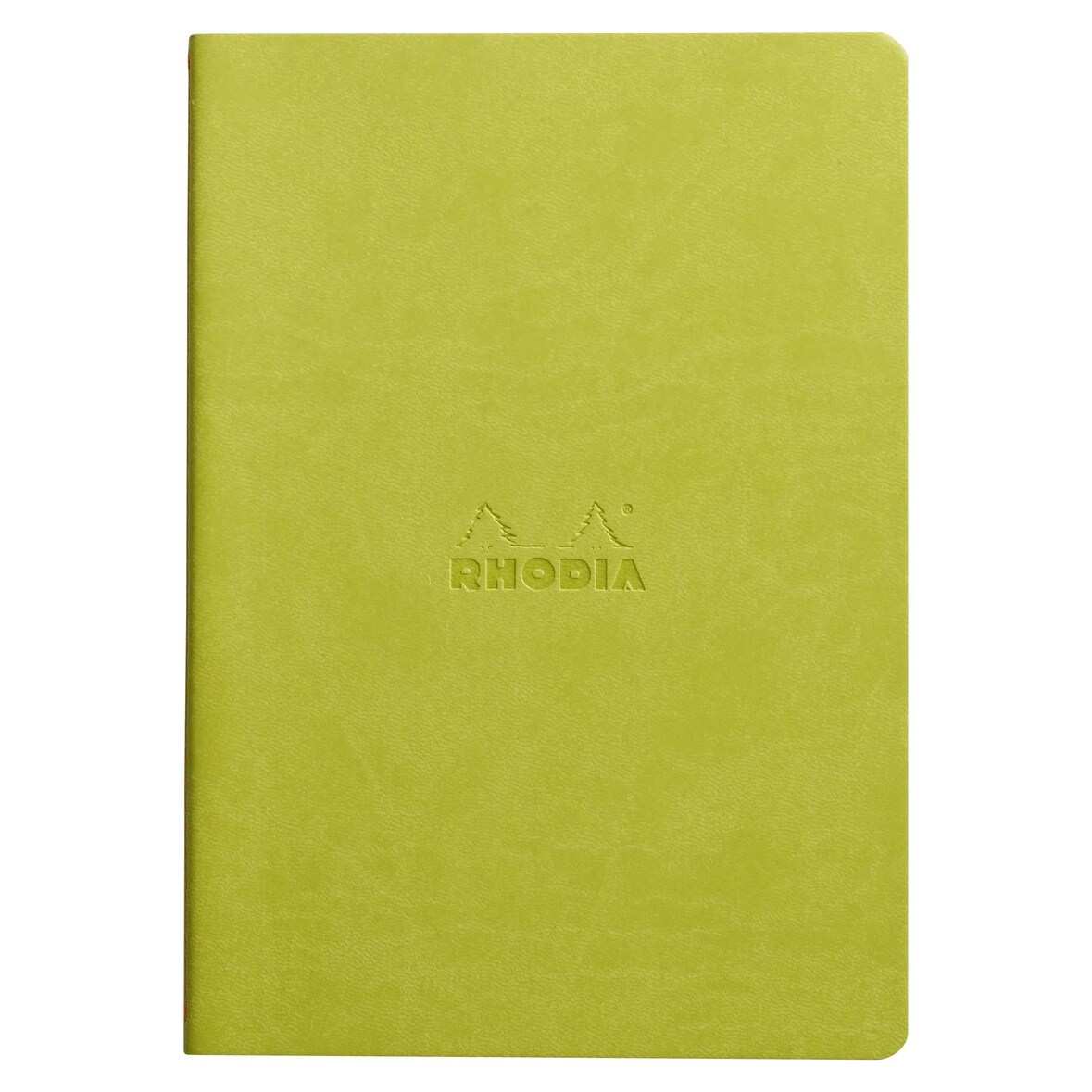 Rhodiarama Notizheft A5, 32 Blatt dots/punktkariert, Fadenbindung, Papier 90g elfenbein - Anisgrün 116456C