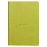 thumbnail of Rhodiarama Notizheft A5, 32 Blatt dots/punktkariert, Fadenbindung, Papier 90g elfenbein - Anisgrün 116456C