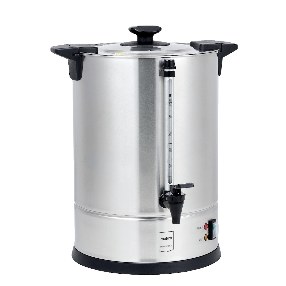 METRO PROFESSIONAL Cafetera GCM4011, acero inoxidable, 10,5 L, 1650 W, 70 tazas, indicador de nivel de agua, plata