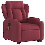 thumbnail of vidaXL Elektrischer Massagesessel mit Aufstehhilfe Weinrot Stoff