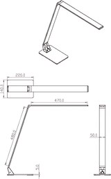 thumbnail of Wasp LED-Tischleuchte, 12 W, Schwarz, mit Touch-Lichtregelung und wählbarer Farbtemperatur (3000 K-5000 K), Artikelnummer 3265-30-101