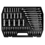 thumbnail of Mephisto Premium XXL Ratschenkoffer / Knarrenkoffer 216-teilig mit Chrom, Vanadium Werkzeug und Bitsatz inkl. Bitaufsatzadpter für Akkuschrauber