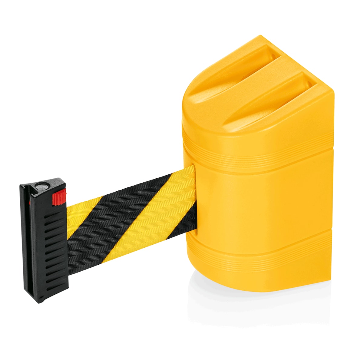 WAS Germany - Gurtband Lightflex für Wandmontage, 2 m, schwarz/gelb, Kunststoff/Polyester