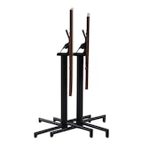 thumbnail of METRO PROFESSIONAL Table pliante SOFIA, acier, impression effet bois, 60 x 60 cm, carrée, nature/noir