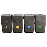 thumbnail of Keden - Set de 4 Cubos de Basura  Sortibox para Reciclado Gris 4x25L