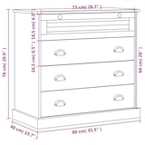thumbnail of vidaXL Kommode VIGO 80x40x76 cm Massivholz Kiefer
