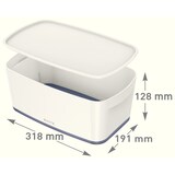 thumbnail of Leitz Aufbewahrungsbox MyBox 52291036 klein 5l Deckel ws/bl