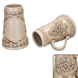 thumbnail of 2er Set Ruhpolding-Krug mit Schild 0,5 Liter beige-braun Keramik