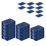 thumbnail of PROREGAL 12x VDA KLT Kleinladungsträger mit Verbundboden & Auflagedeckel | HxBxT 14,7x30x40cm | 10 Liter | KLT