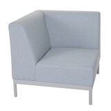 thumbnail of Ecksofa HWC-C47, Sofa Loungesofa Couch, Stoff/Textil Indoor wasserabweisend 245cm ~ blau ohne Ablage