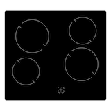 thumbnail of PKM Einbauherdset EHSM3B, EEK A, 3 Backofen Funktionen, Blende in schwarzem Glas