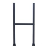 thumbnail of Standfuß für Paketkasten HWC-K41, Befestigungsständer Briefkasten Paketkastenständer, verzinkter Stahl ~ anthrazit