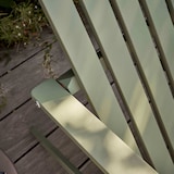 thumbnail of Lot de 2 fauteuils pliant en bois d'eucalyptus vert cactus