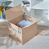 thumbnail of 240 x Bücherkarton Compact 40 kg Traglast stabiler Umzugskarton Bücherkiste Umzug 2-wellige Movebox BB-Verpackungen