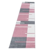 thumbnail of Teppich Schlafzimmer Karo Elegant Waschbar Strapazierfähig Wohnzimmer Esszimmer Pflegeleicht Läufer Pink 80x300 cm – MONZA von Kadima Design