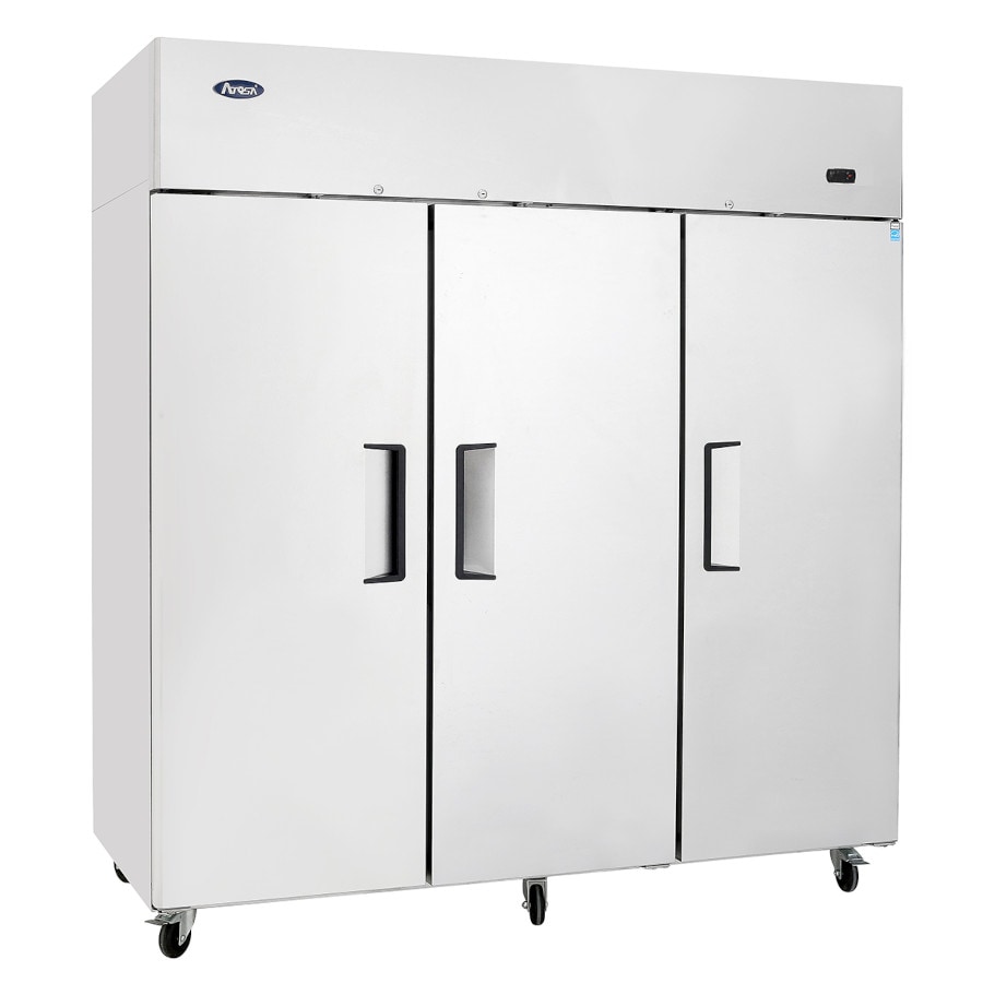 Atosa, Armadio refrigerato BT compatto TRE PORTE 1800mm, acciaio inox, 1800 x 730 x 1945 mm (L x P x A),grigio