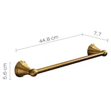 thumbnail of Porta asciugamani in ottone bronzato con lunghezza riducibile da bagno fissaggio a muro Linea Bronze - 60 cm