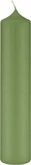 Altarkerzen, Kaminkerzen Green Grün 250 x Ø 60 mm, 4 Stück, Kerzen mit Dornbohrung in RAL Kerzengüte Qualität