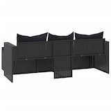 thumbnail of vidaXL Loungeset poly rattan zwart