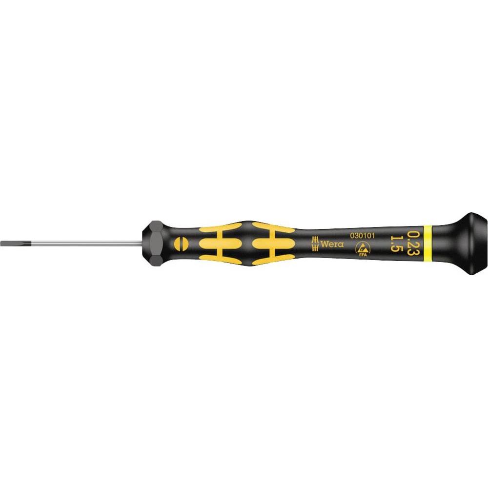 Wera 1578 A ESD Schlitz-Schraubendreher Klingenbreite: 1.5 mm Klingenlänge: 40 mm