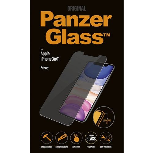 PanzerGlass Bildschirmschutz mit Blickschutzfilter für iPhone XR/11