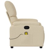 thumbnail of vidaXL Massagesessel Creme Stoff