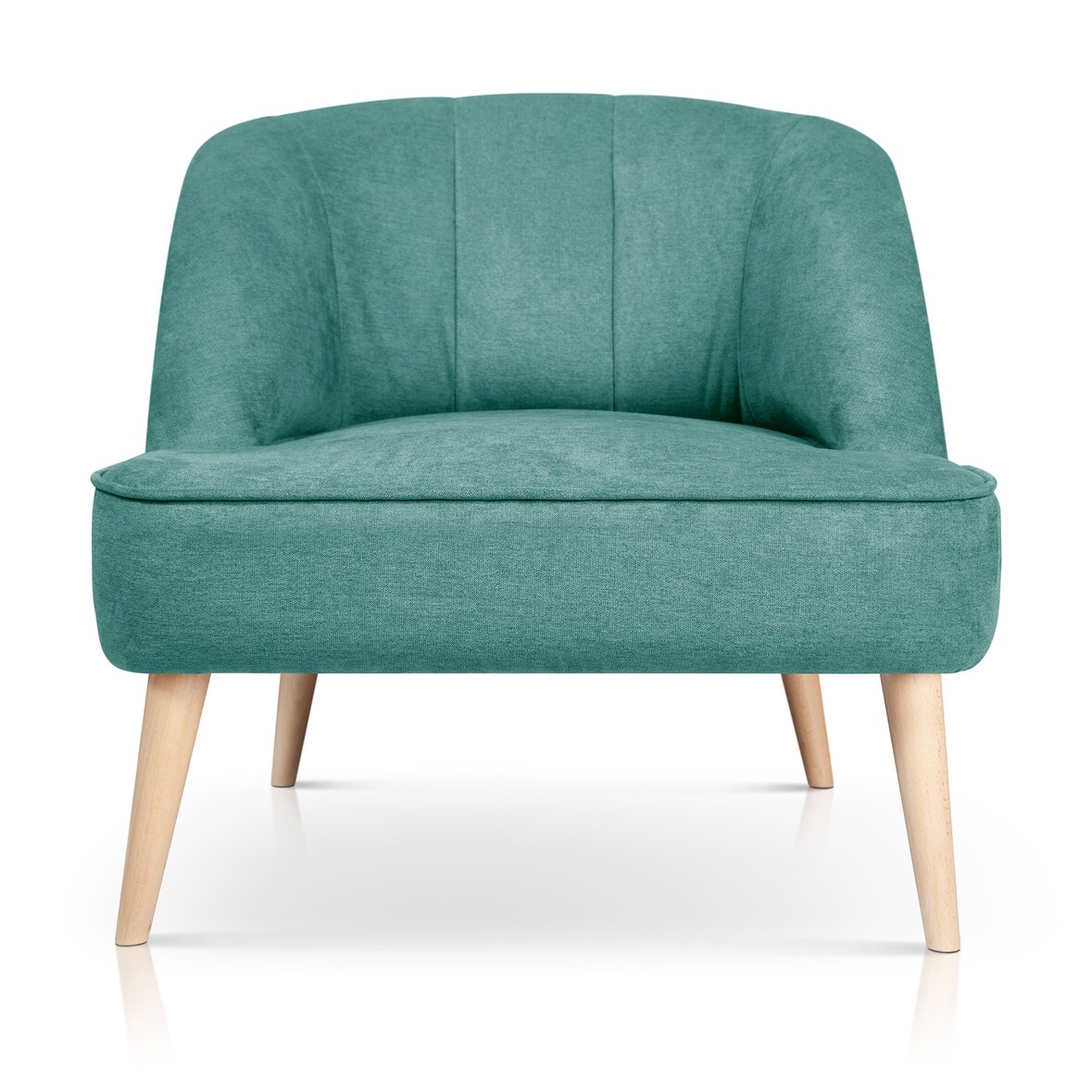 Butaca Bahía SUEÑOSZZZ Butaca Nórdica Tapizada En Tela Turquesa