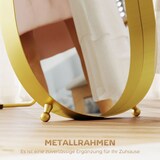 thumbnail of Standspiegel Ganzkörperspiegel Gold 50x160x6 cm neigbar freistehend oder anlehnbar Metallrahmen MDF Rückwand splitterfestes Glas