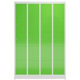 thumbnail of Fächerschrank Schließfachschrank 20 Fächer 1800 x 1200 x 500 mm, lichtgrau/gelbgrün X-520545