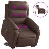 thumbnail of vidaXL Massagesessel mit Aufstehhilfe Elektrisch Braun Kunstleder