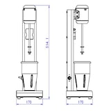 thumbnail of Machine à Milkshake Simple - 2 Vitesses - Combisteel