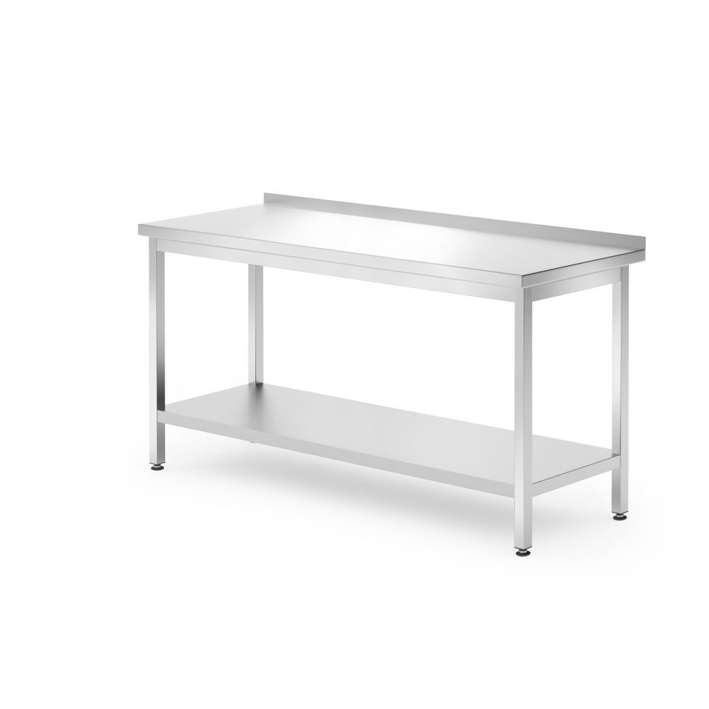 Hendi Arbeitstisch Kitchen Line mit Grundboden und Aufkantung 1600x700x850mm