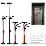thumbnail of Türspanner Zargenspanner Türfutterstrebe Teleskop Stütze Spanner 50-115cm 4x rot